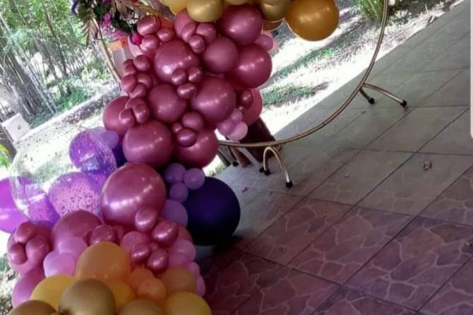 Tipi con globos