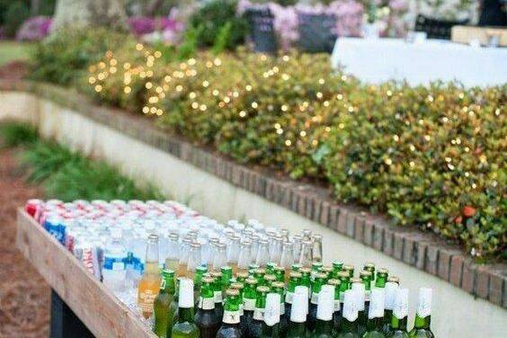 Wedding beer garden