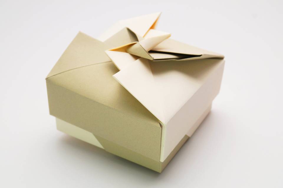 Caja origami cuadrada