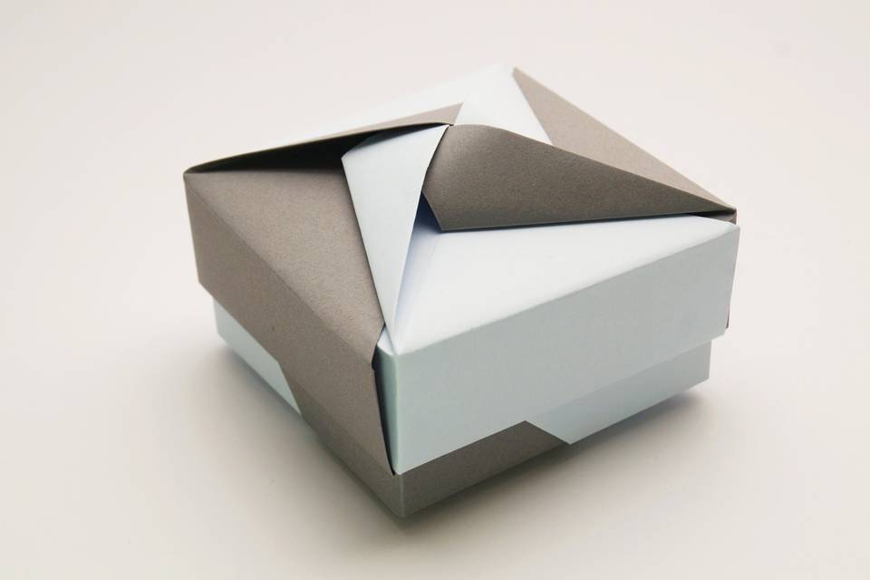 Caja origami cuadrada