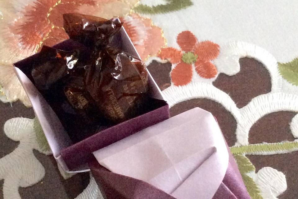 Caja con dulces