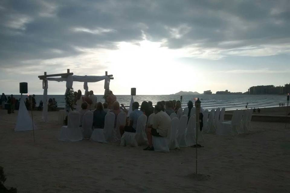 Ceremonia en playita