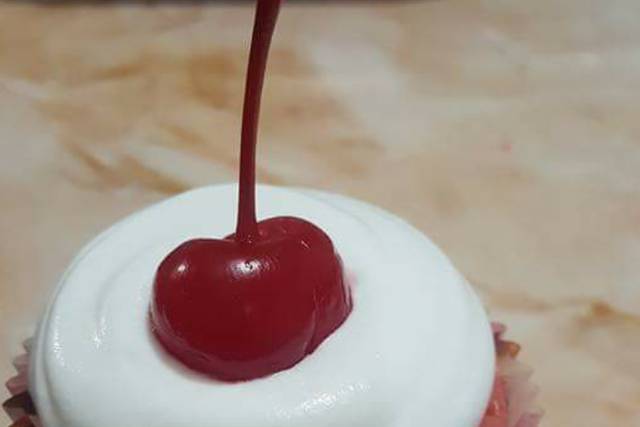 Cupcake de cereza
