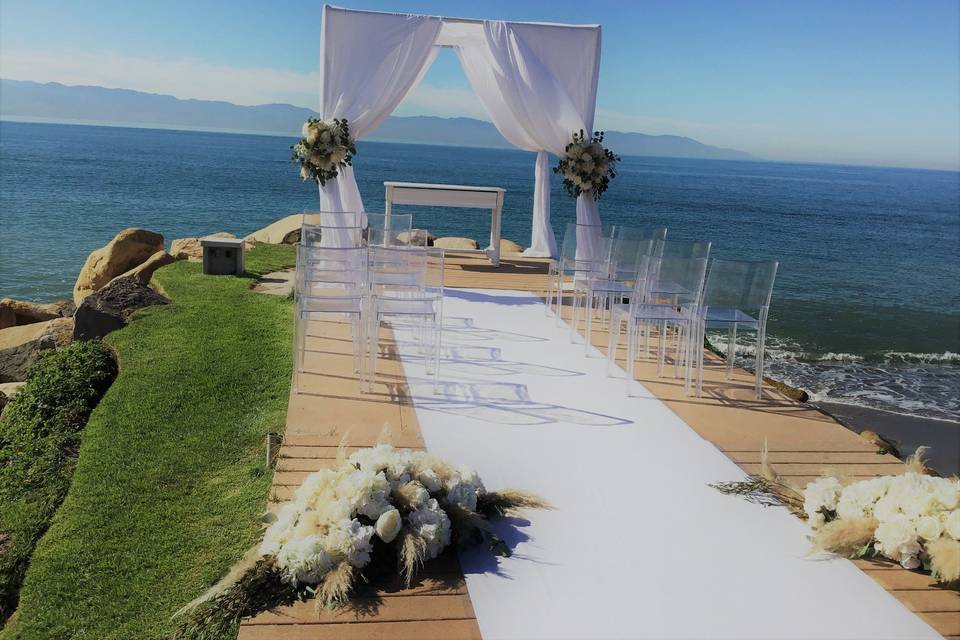 Ceremonia en espigón