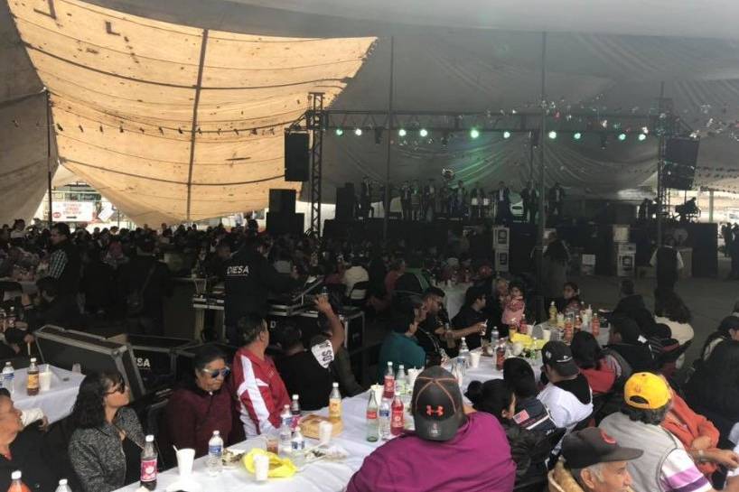 En el escenario