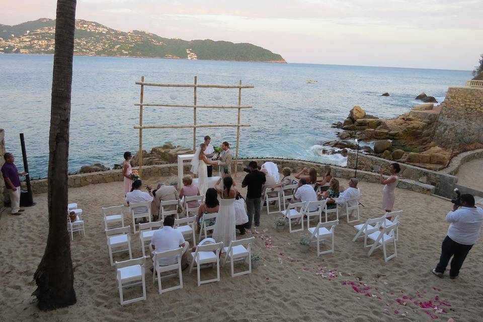 Boda en la playa