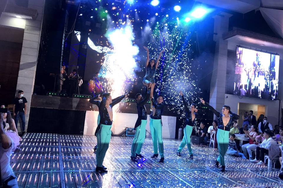 Pista iluminada