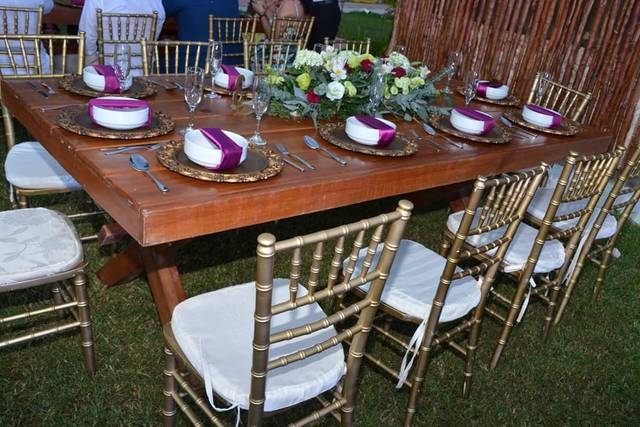 Mesa jardinera/silla tifany