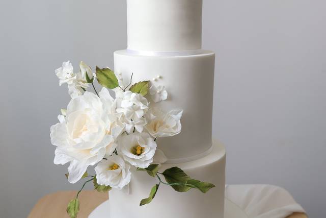 Classic white and greenery