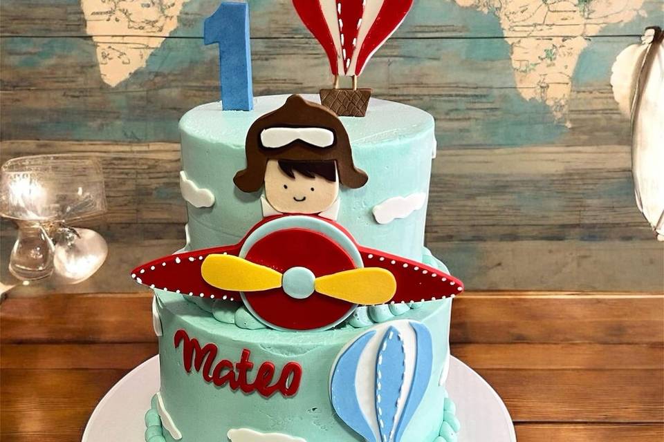 Pastel con buttercream