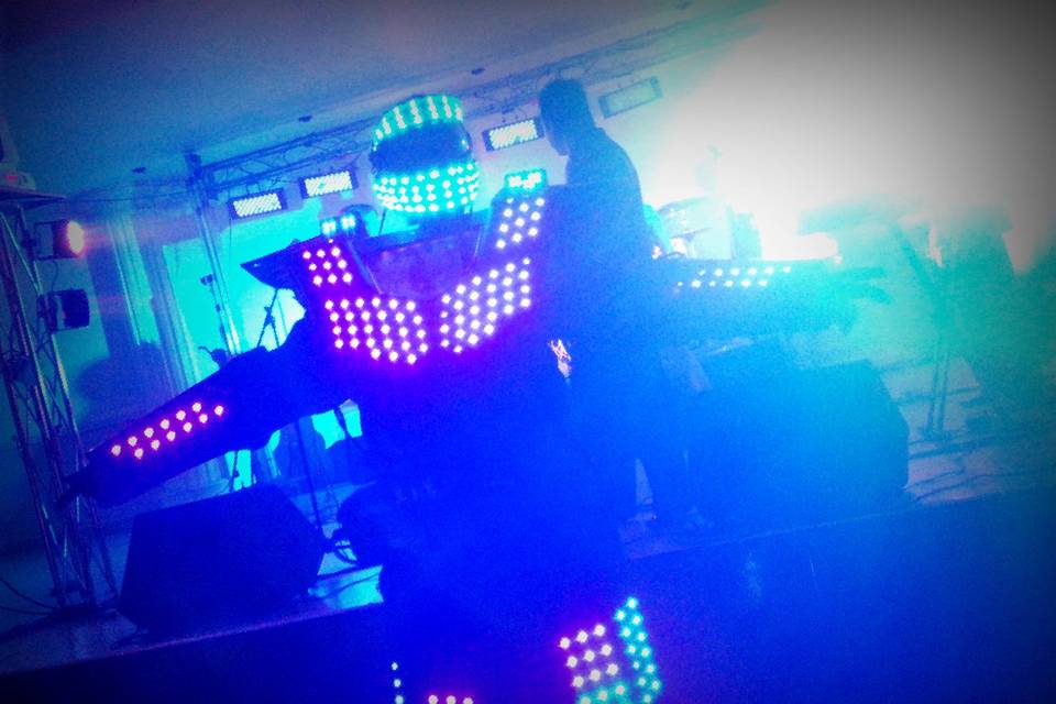 Show del robot de leds