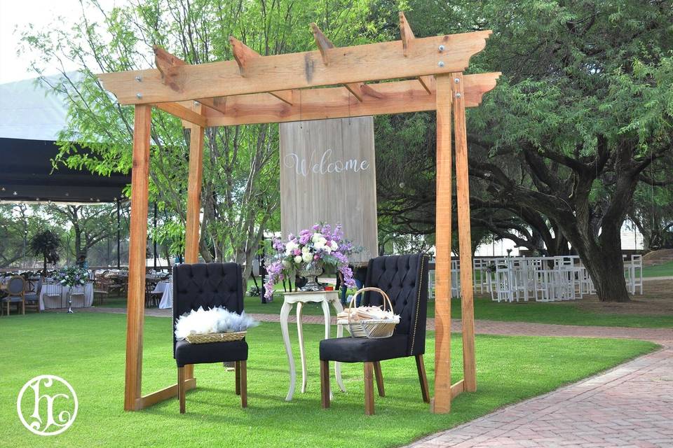 Boda en jardín