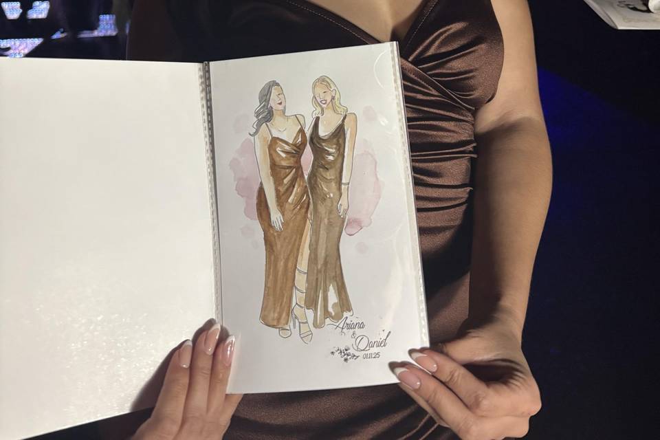 Feliz con su pintura