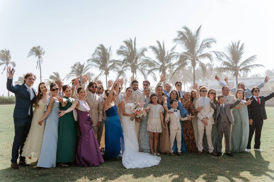 Novios y familia