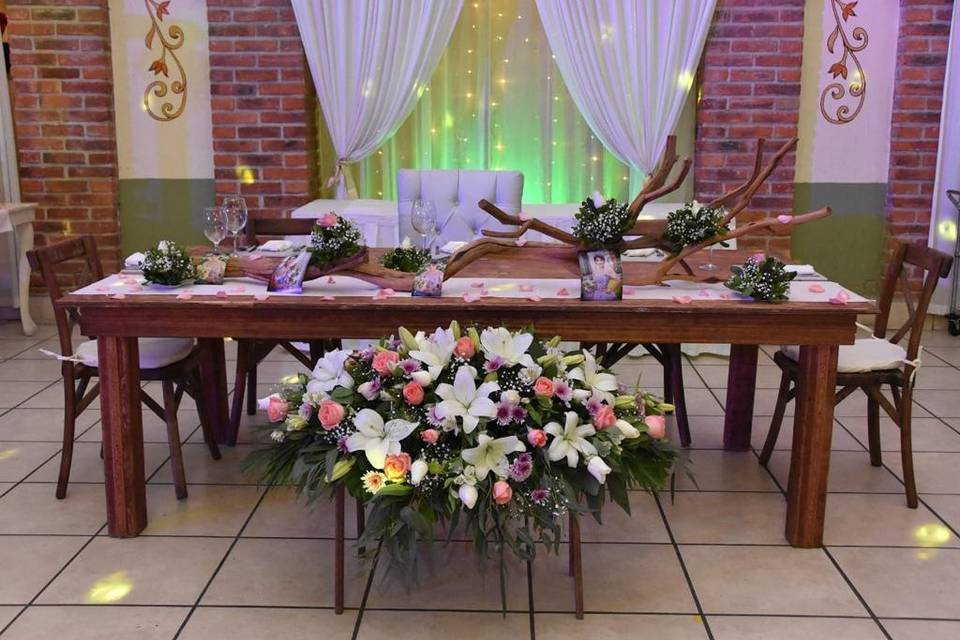 Mesa decorada