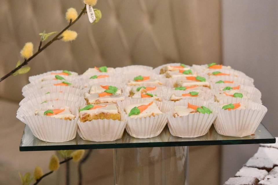 Pastel mini de zanahoria