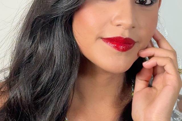 Novia labio rojo
