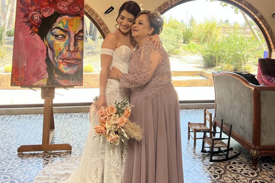 Novia y su mami