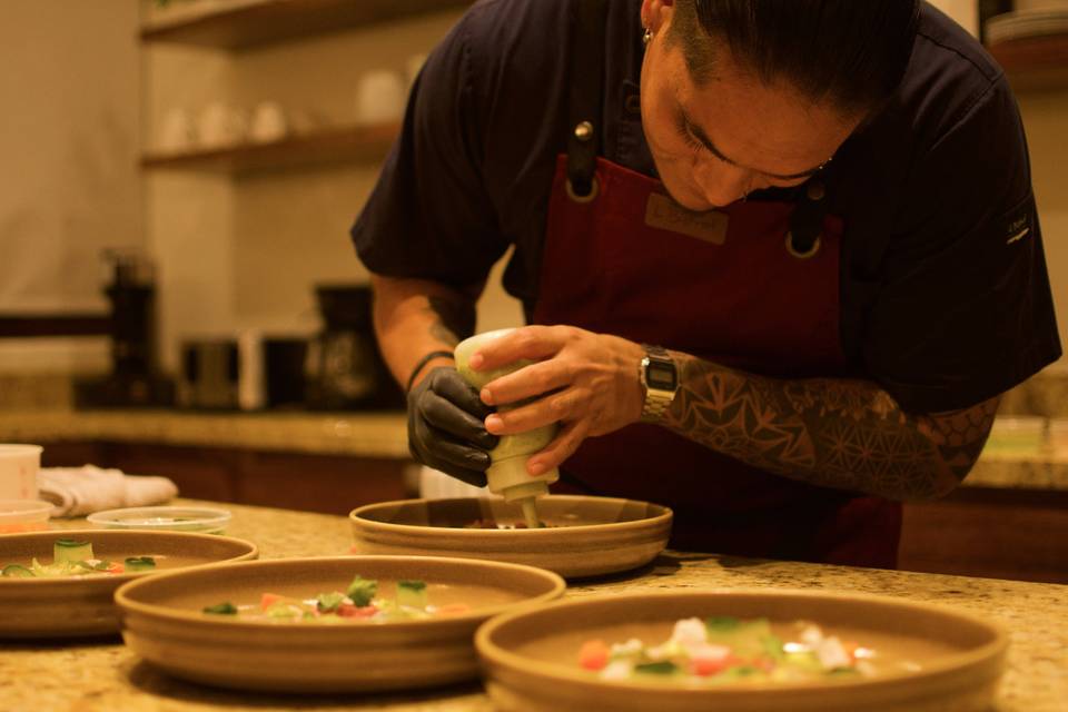 Menús por tiempo y aperitivos para eventos