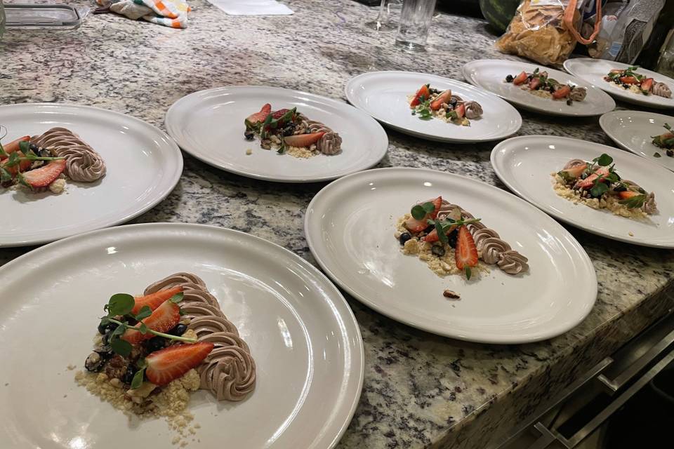 Menús por tiempo y aperitivos para eventos