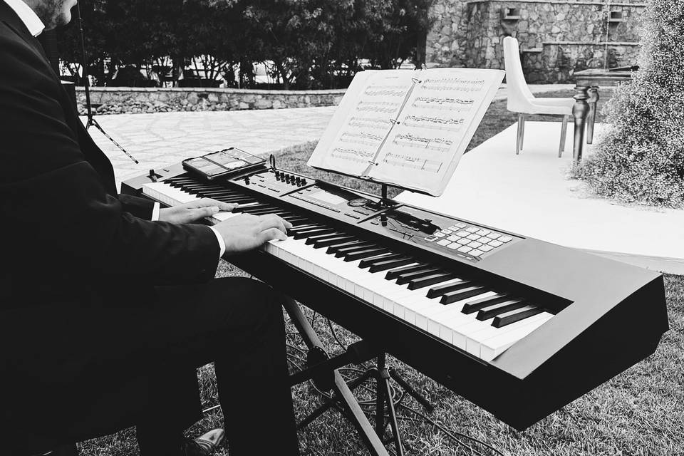 Trío elegante para ceremonia