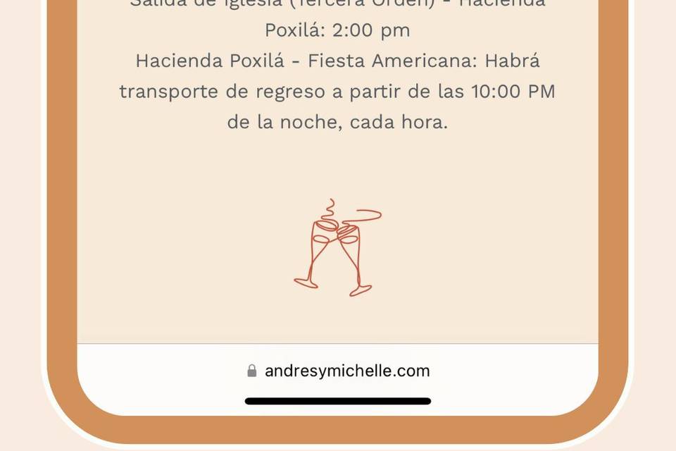 Invitación itinerario