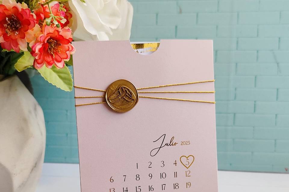 Invitación calendario con sell