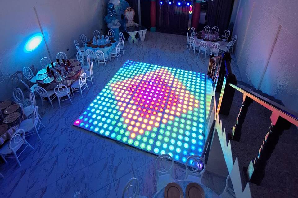 Mirror Ball & Pista LED
