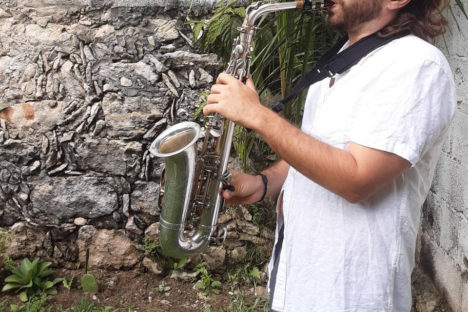 Saxofonista de jazz