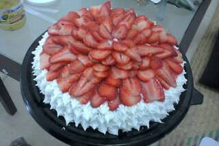 Pastel con fresas