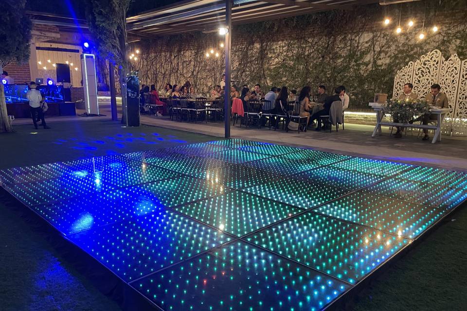 Pista de baile iluminada