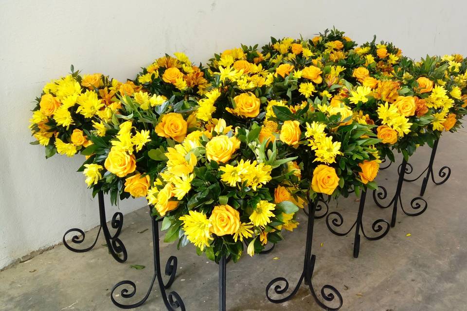 Mesa de flores