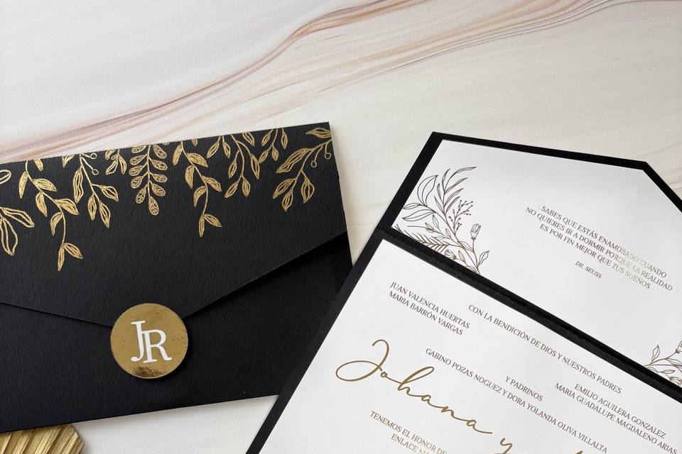 Sobre tríptico foil