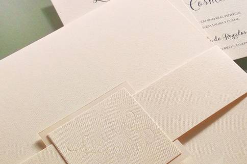 Mod. Invitación sobre elegante