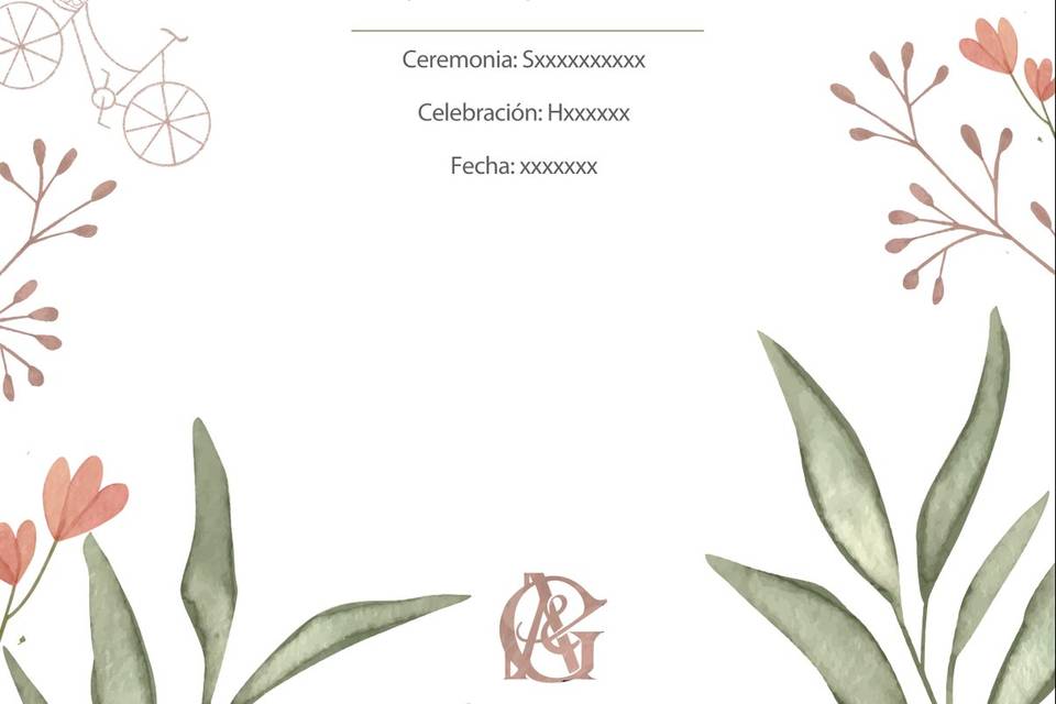 Invitación para matrimonio