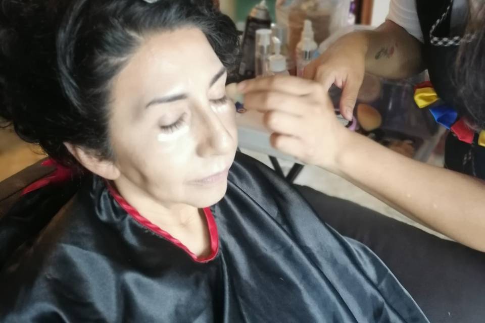 Proceso de maquillaje