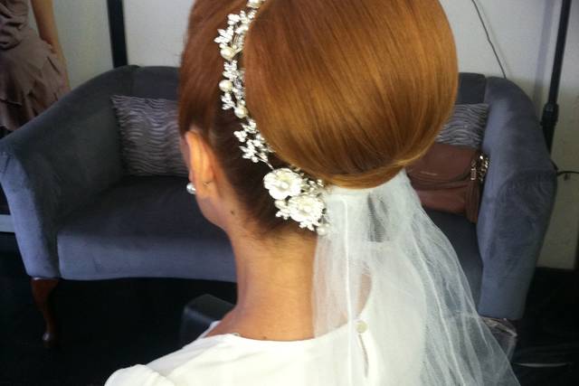 Peinados recogidos lisos