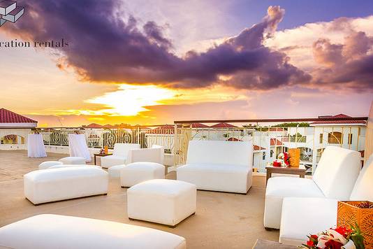 Terraza con vista al mar