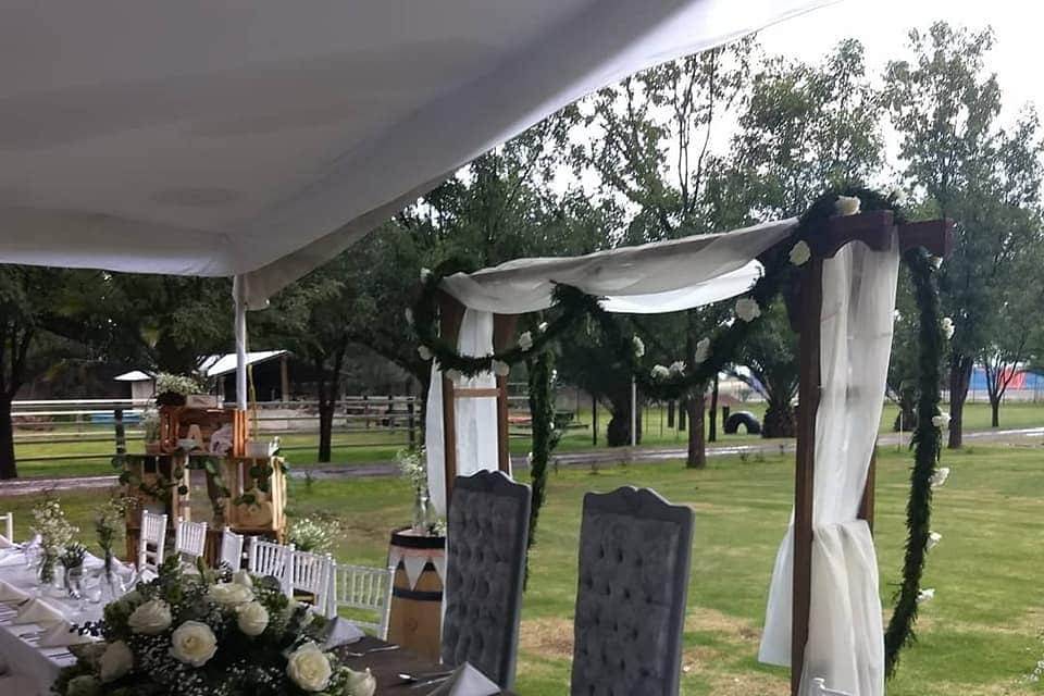 Boda jardín