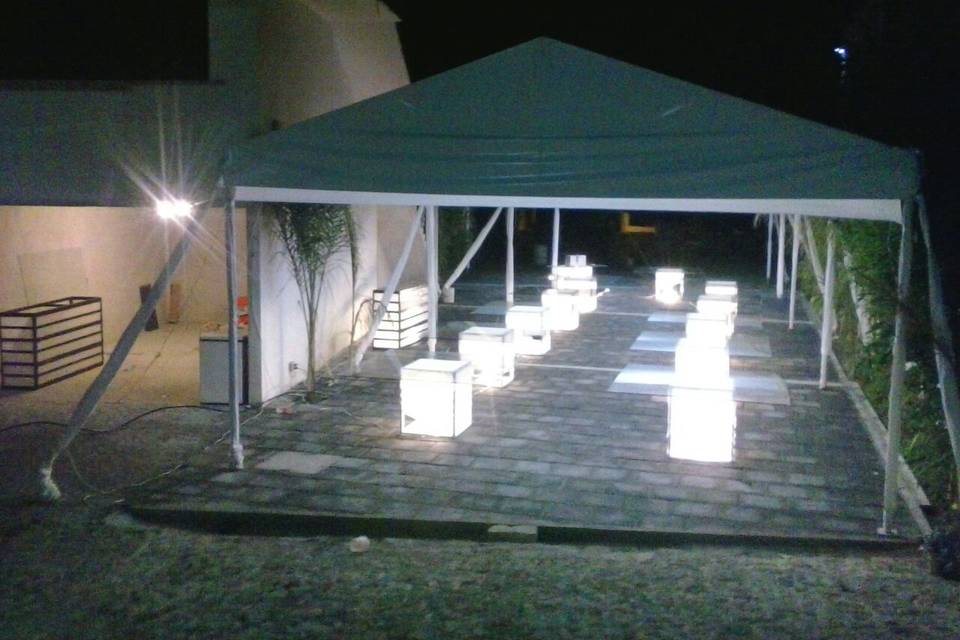 Mesas iluminadas