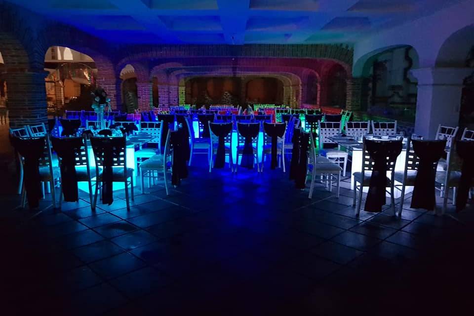 Mesas iluminadas