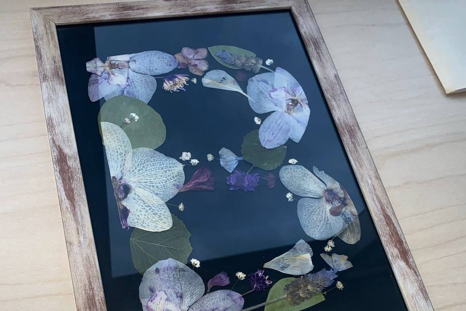 Letras con flores