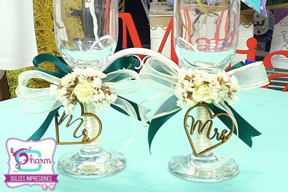 Copas con detalles