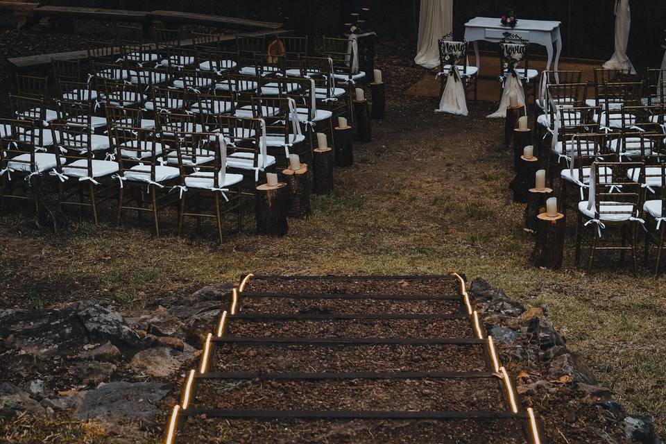 Ceremonia en el bosque