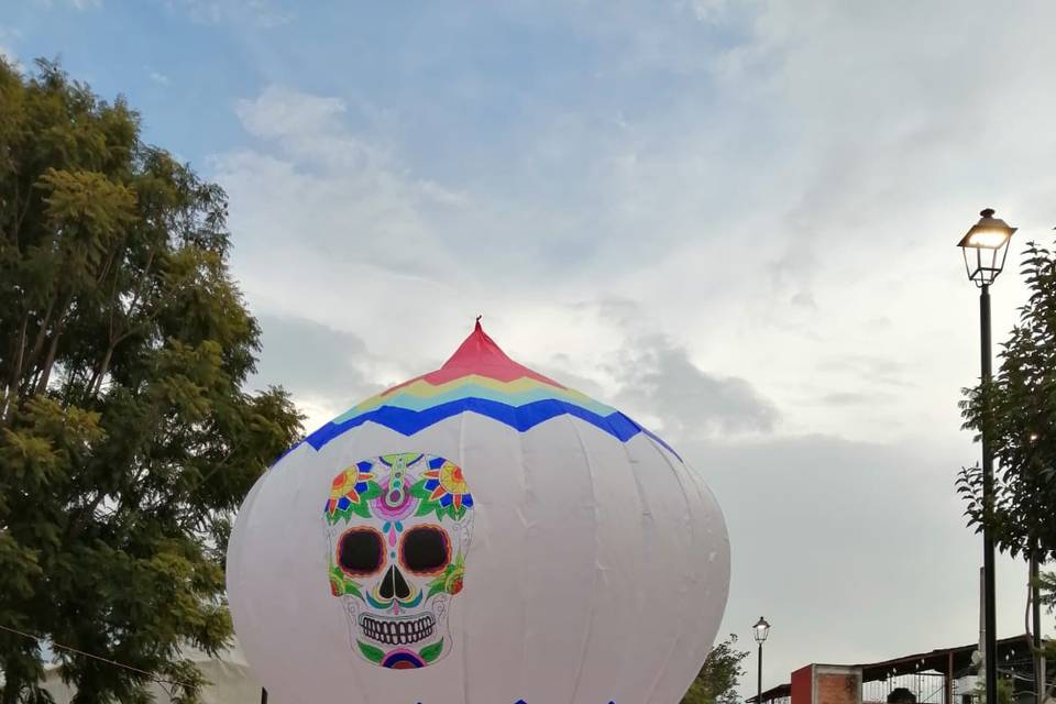 Calavera. Capula Globo d2.80cm