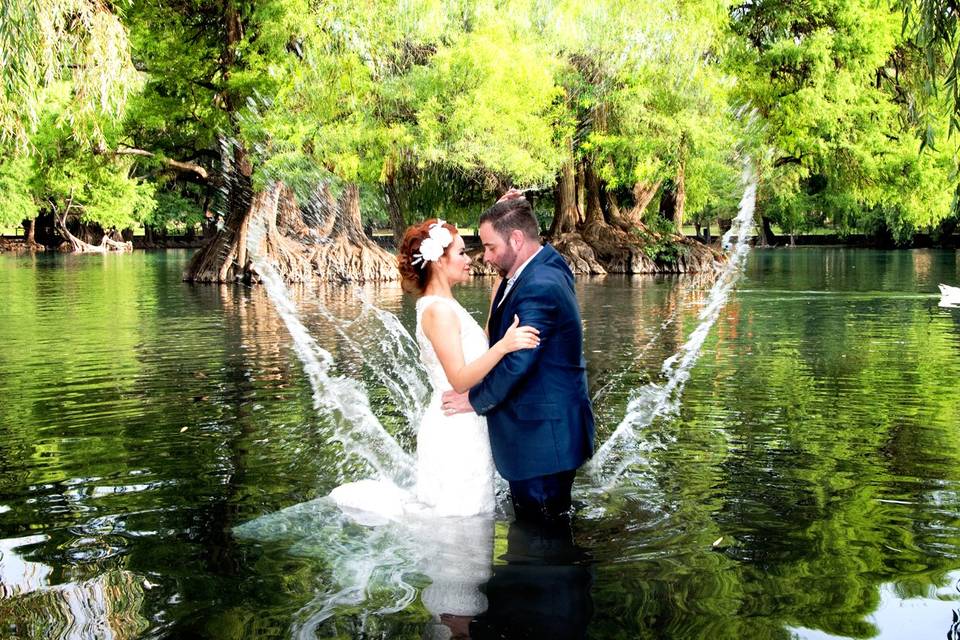 Trash the dress Lago de Camécu