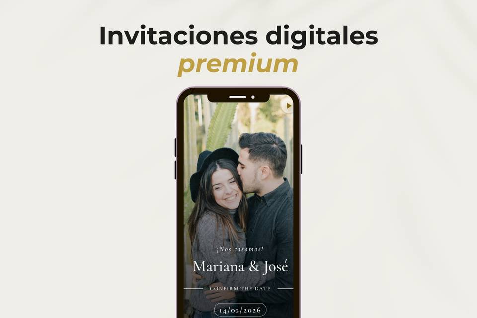 Invitaciones digitales premium