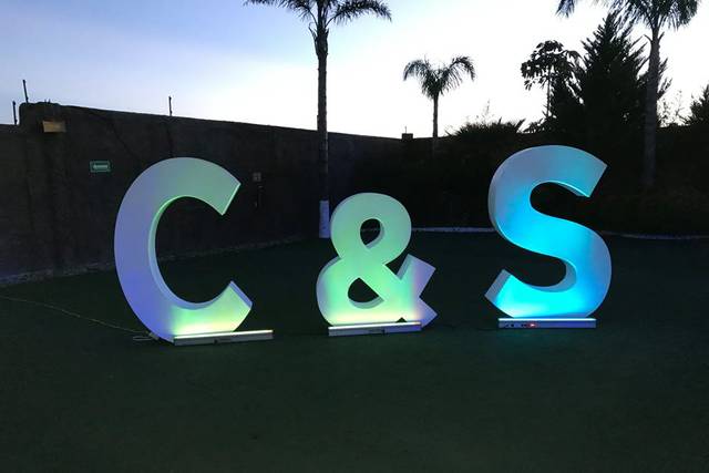 Letras 3d para eventos