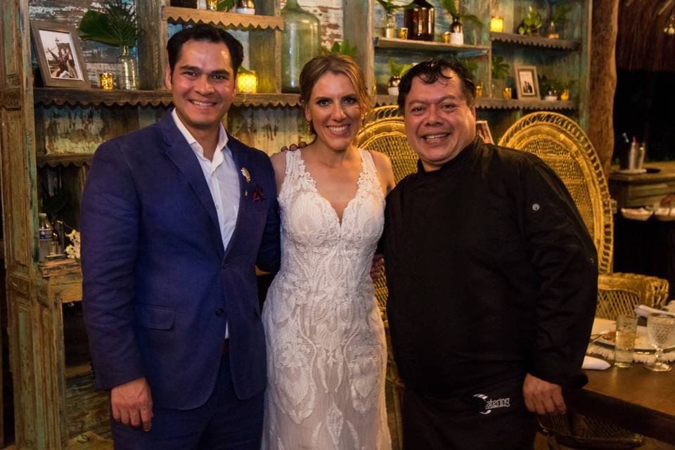 Chef y los novios