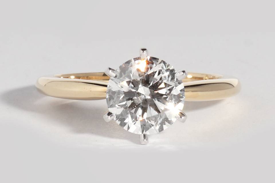 Anillo Solitario Brillante